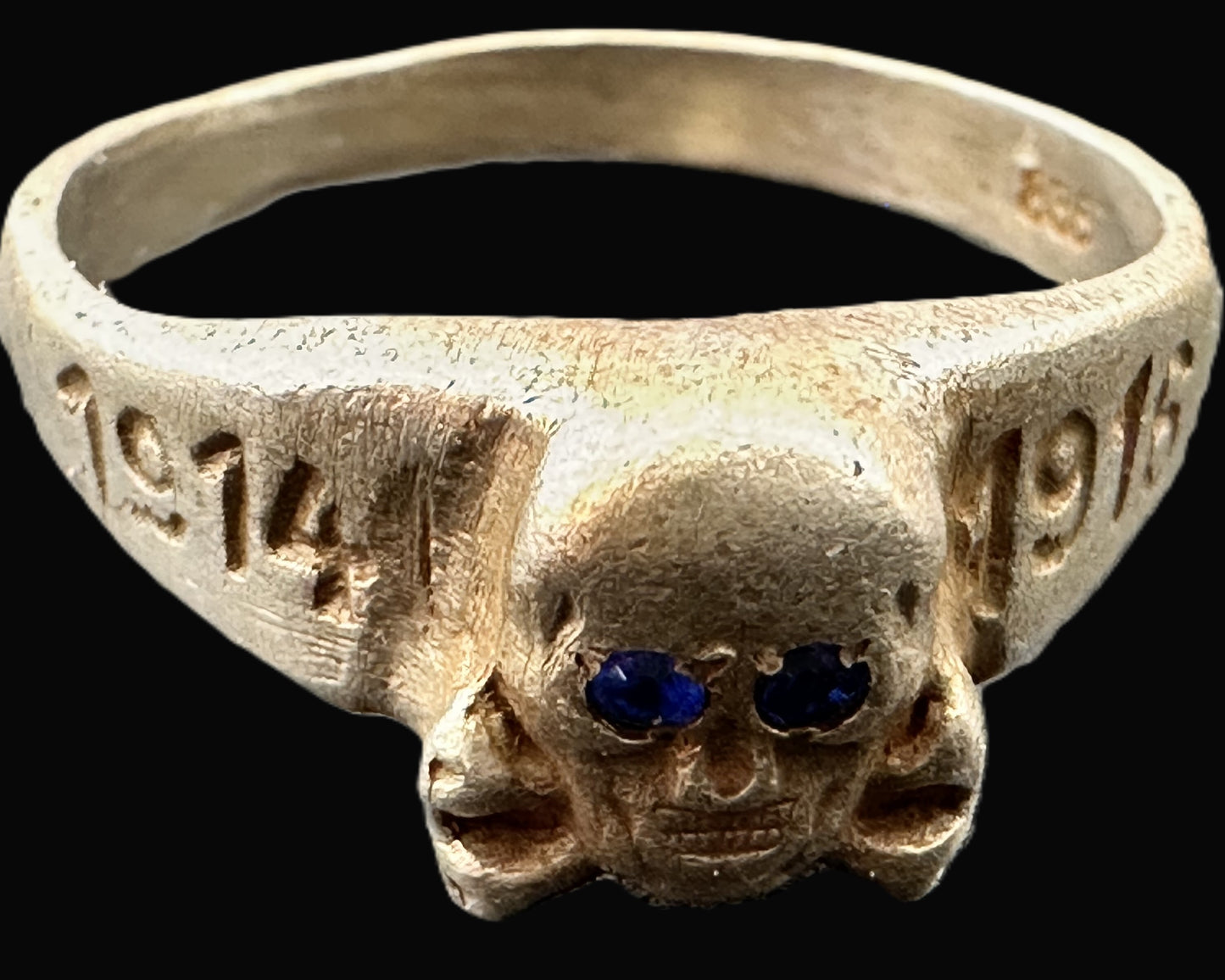 World War I German Trench Ring with Skull Motif (1914-1918)