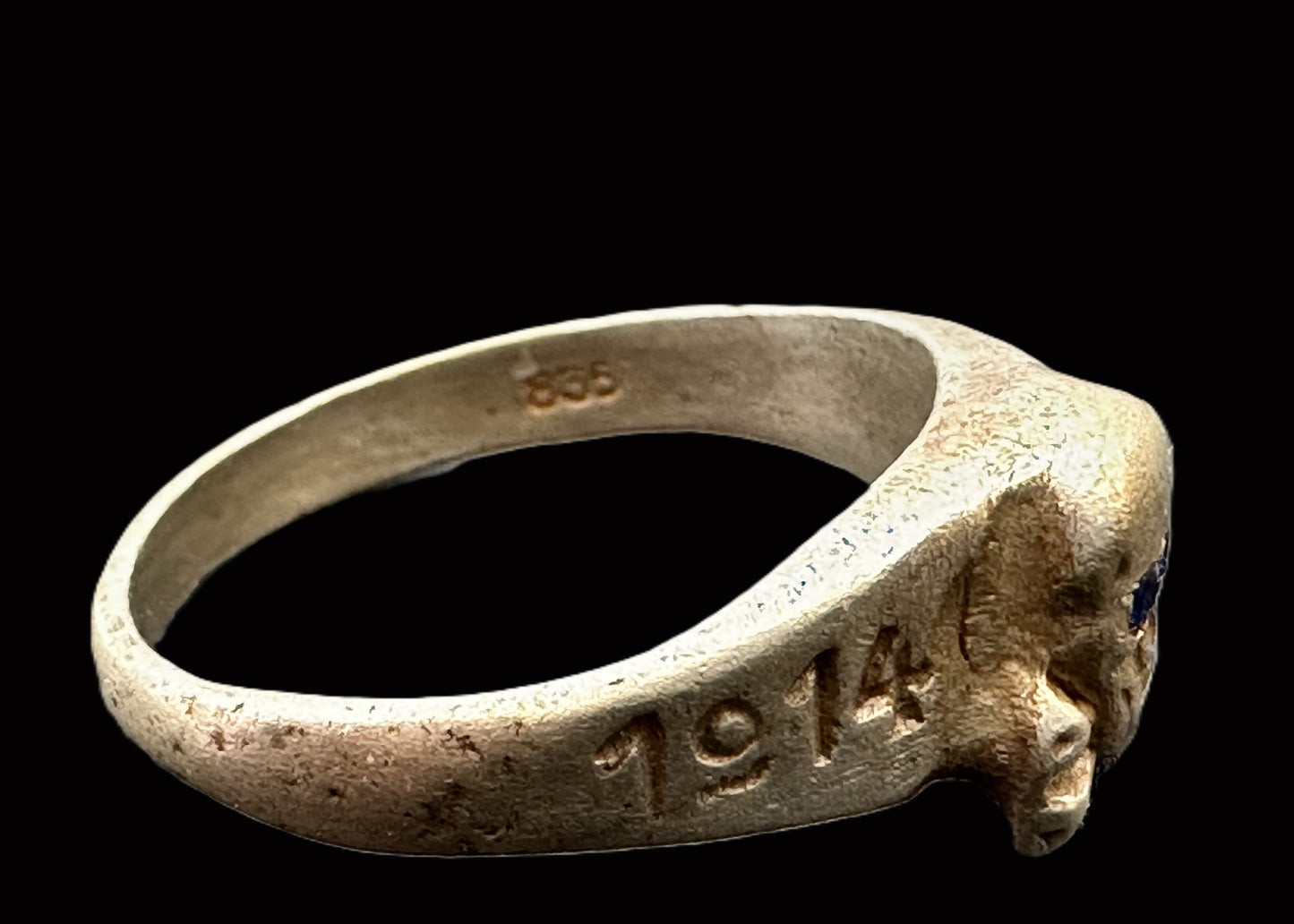 World War I German Trench Ring with Skull Motif (1914-1918)