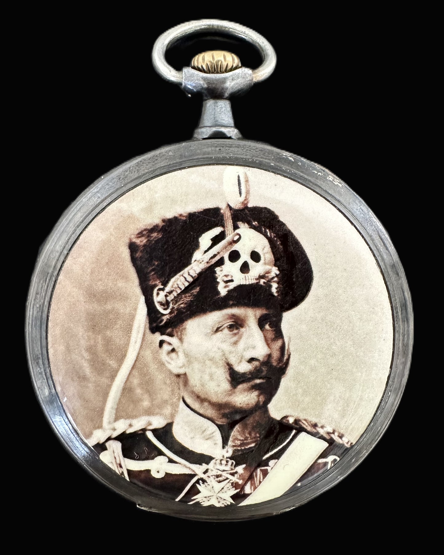 German Imperial Pocket Watch Featuring Kaiser Wilhelm II