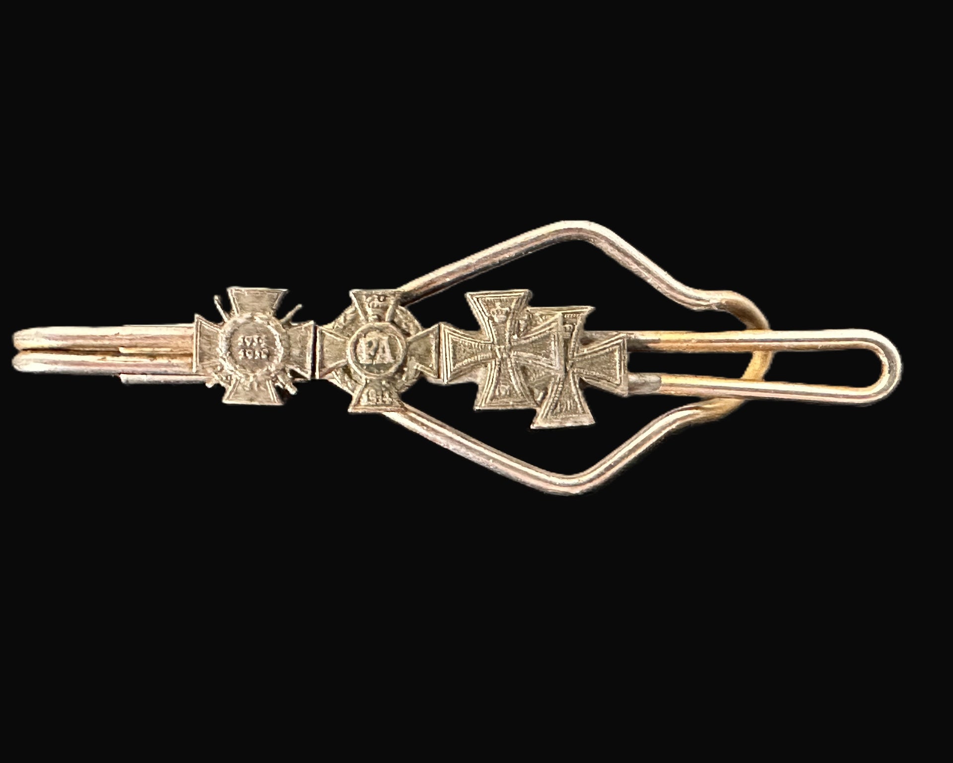 German World War I Miniature Medal Ribbon Bar Tie Clip