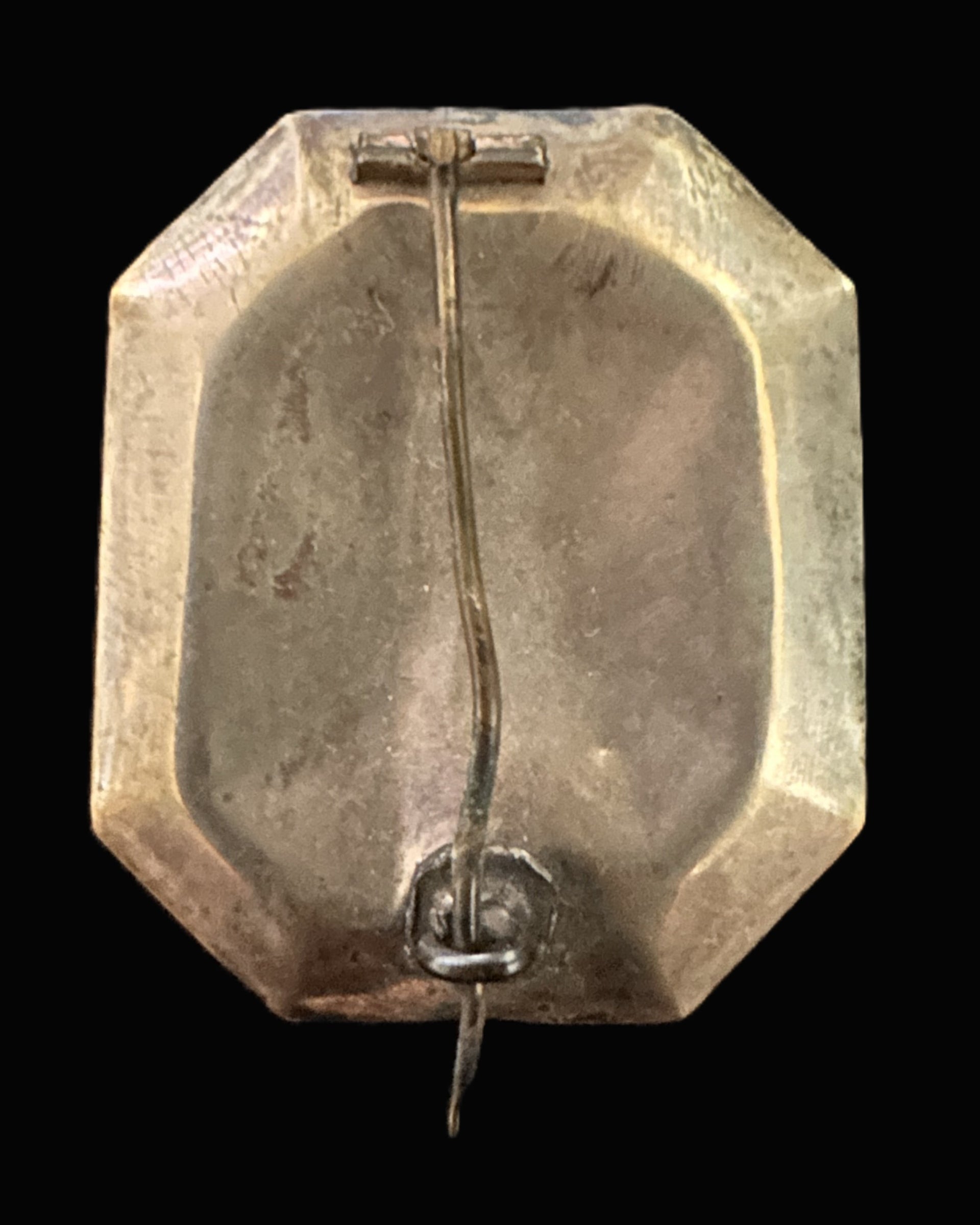 Victorian Mourning Brooch with Encased Lock of Hair