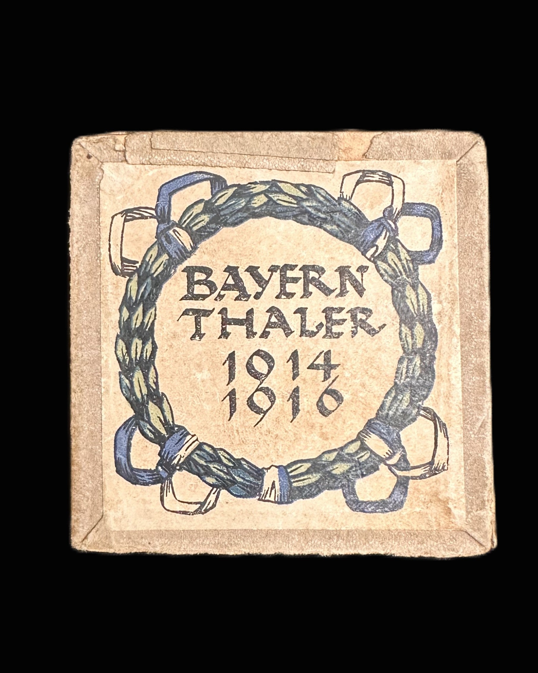 WWI Bavarian Commemorative Box Thaler – 1914–1916 – Original Case