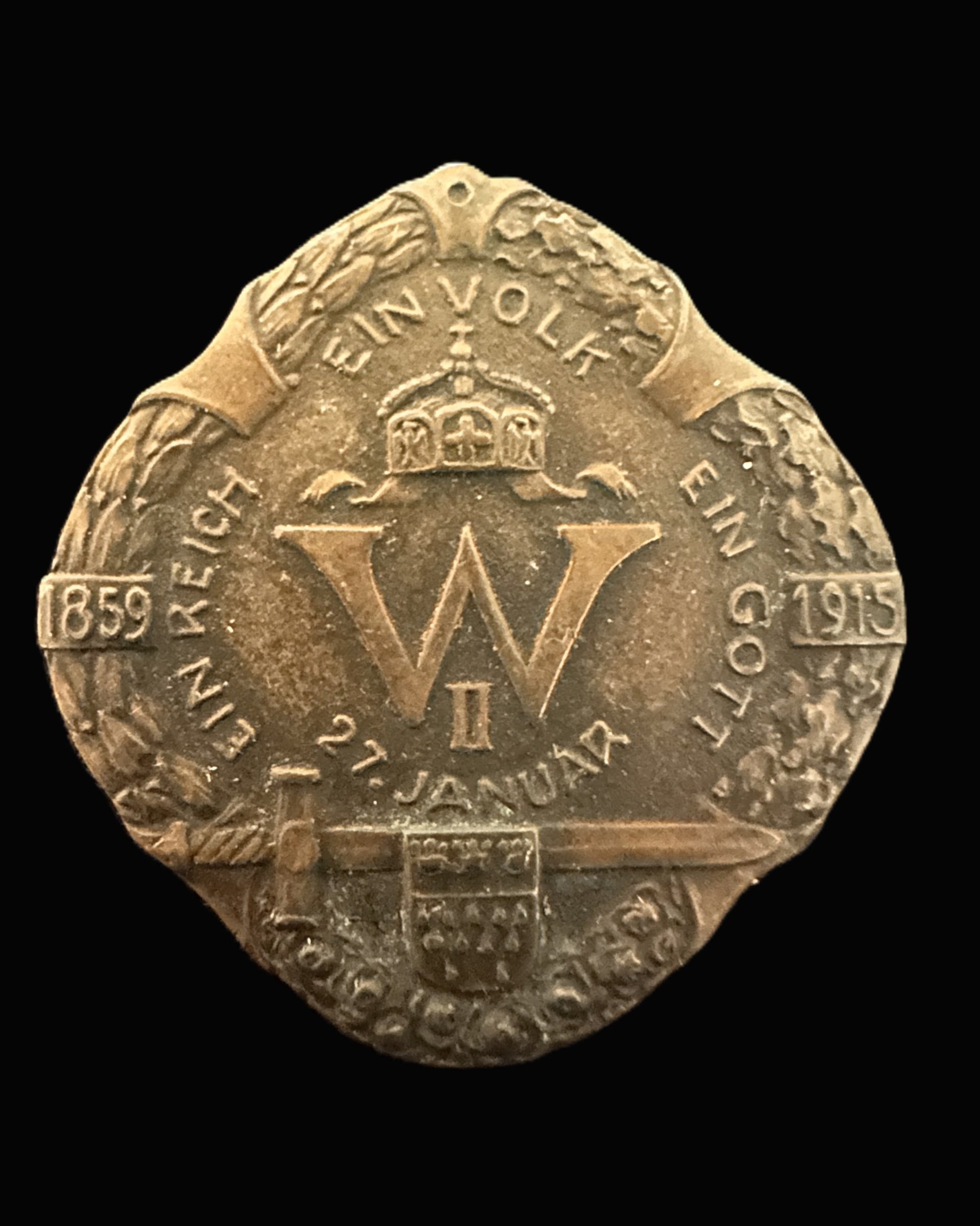 Prussian 1915 Kaiser Wilhelm II Jubilee Badge by G. Hermeling