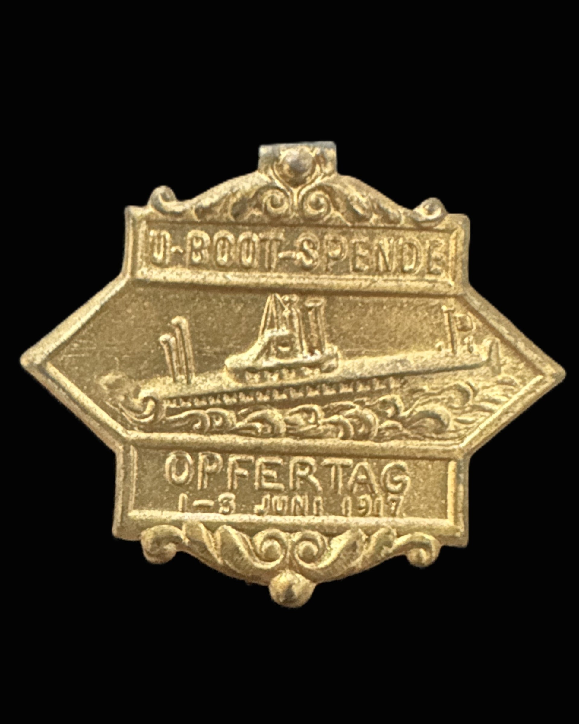 German U-Boot-Spende Donation Badge, 1–3 June 1917