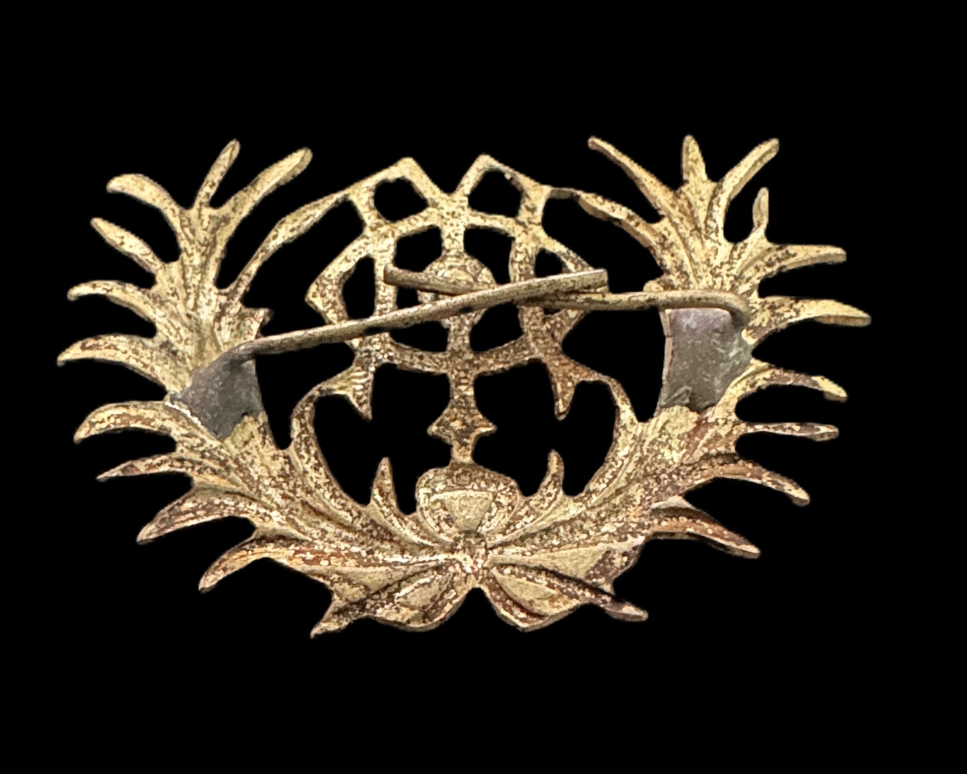 Imperial German Veterans’ Association Badge – Monogram within Wreath