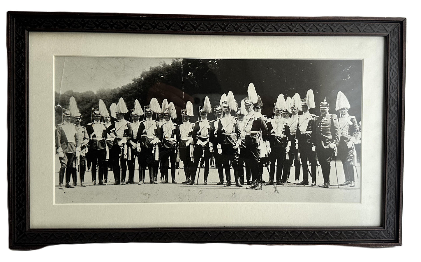 Framed Photograph of German Military Officers