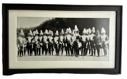 Framed Photograph of German Military Officers