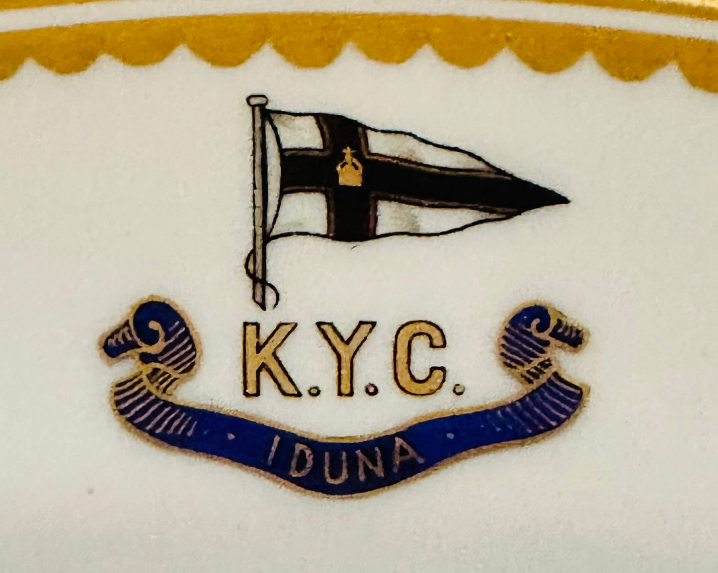 Kaiserliche Yacht Club Medium Dinner Plate – KPM Porcelain (1906)