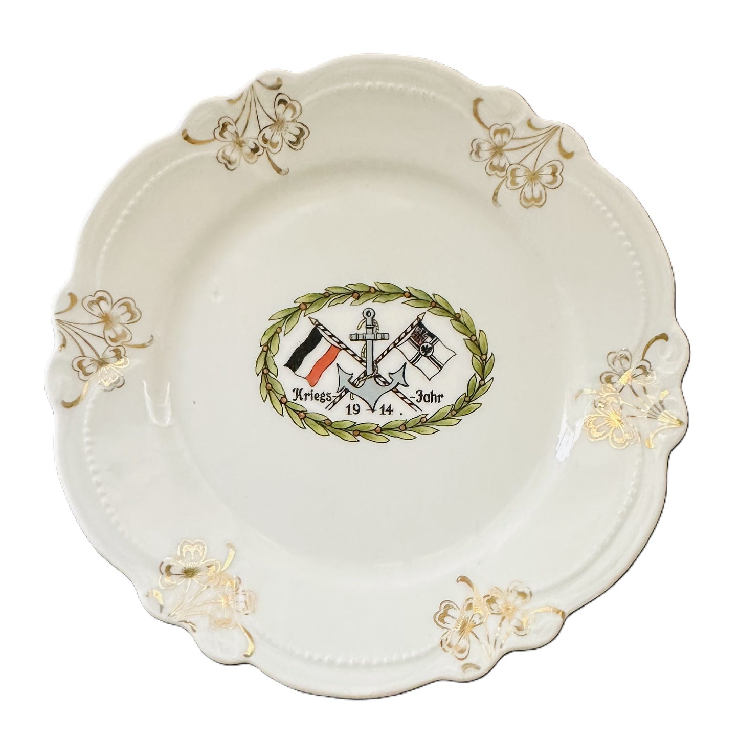 Imperial German Navy Commemorative Dessert Plate – 1914