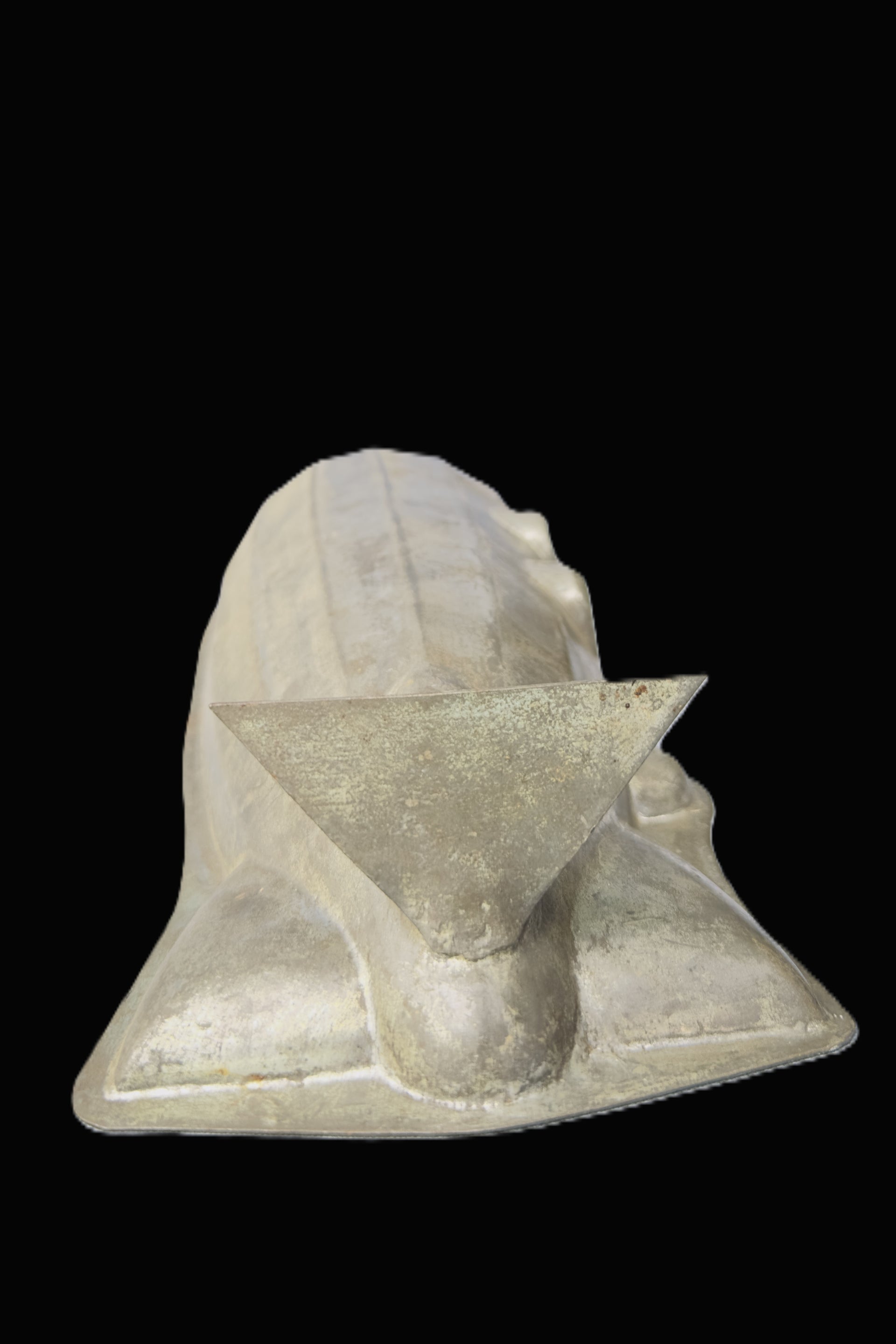 German Graf Zeppelin D-LZ 127 Airship Aluminum Cake Mold Backform c.1930