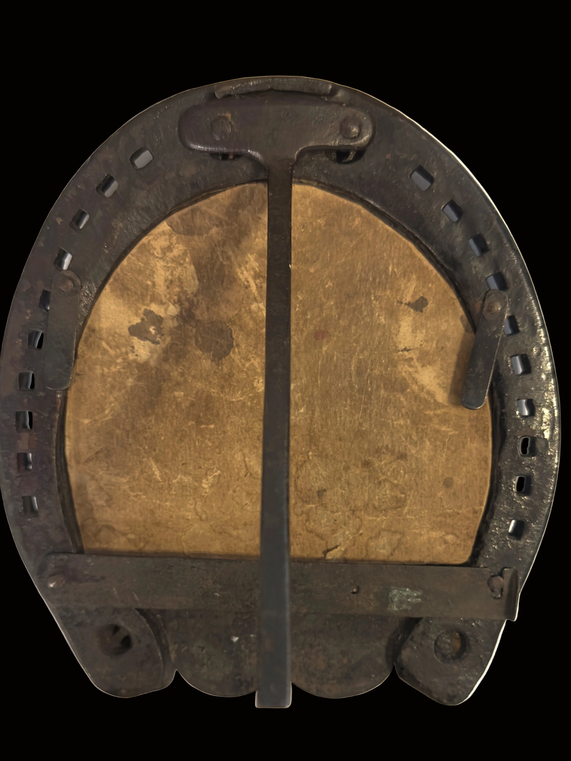 Imperial German WWI 1917 Horseshoe Photo Frame Railway Ausweichen Winkel Andenken