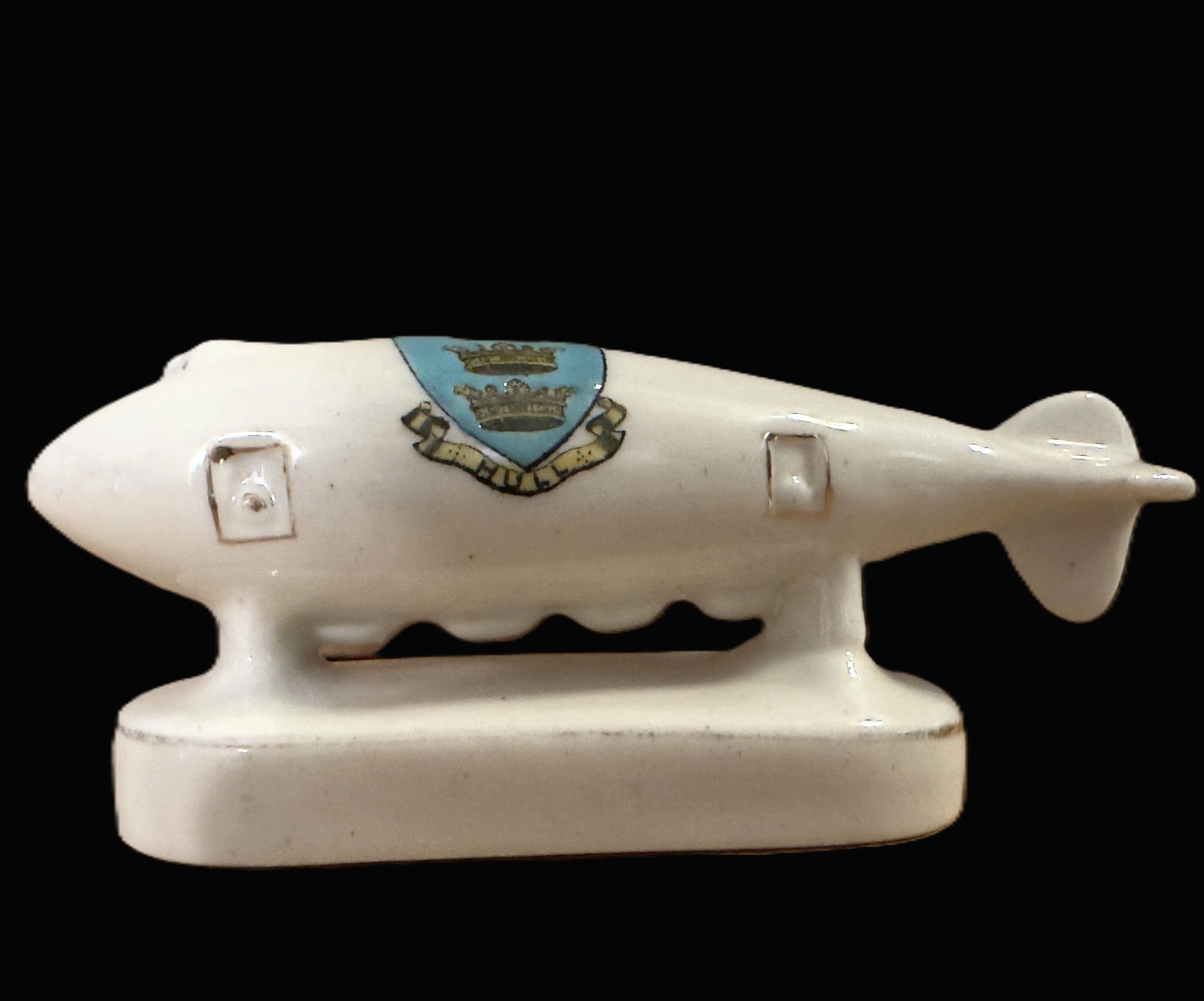 Arcadian Crested China Model British Airship Hull Arms WWI Souvenir Rd 657737