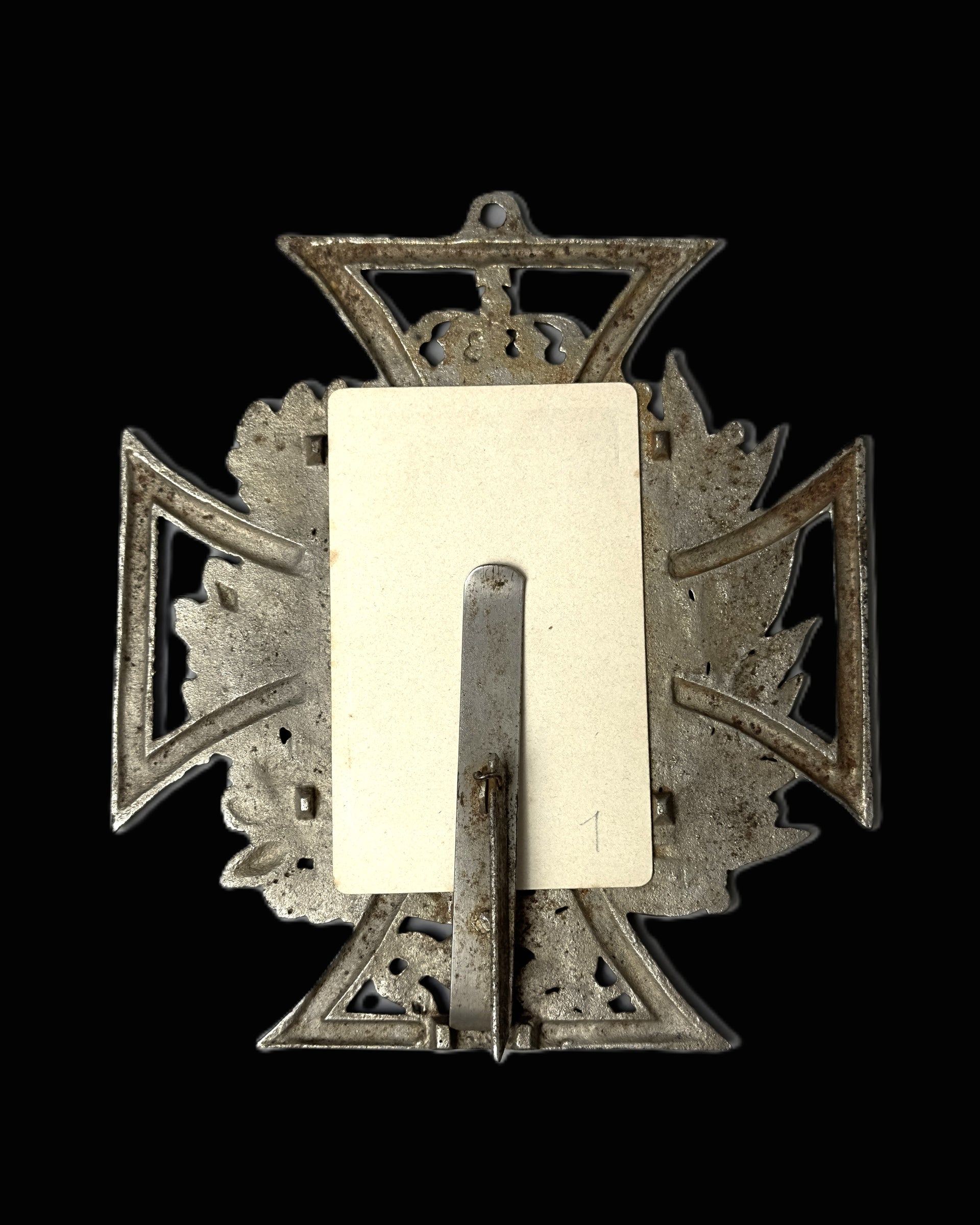 Imperial German Kaiser Wilhelm I Iron Cross Portrait Frame