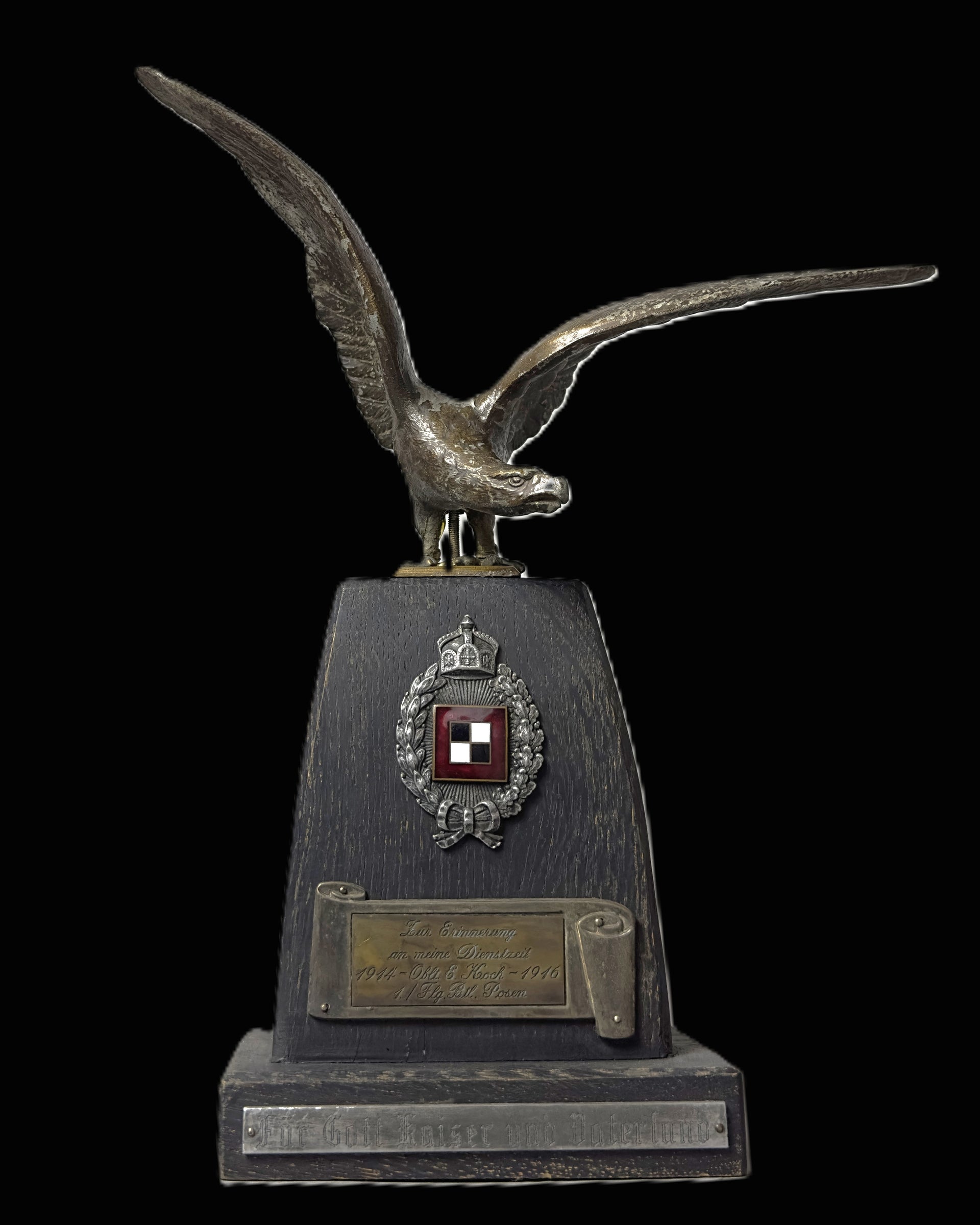 WWI Prussian Flieger-Bataillon 2 Posen Oberleutnant Koch Aviation Trophy