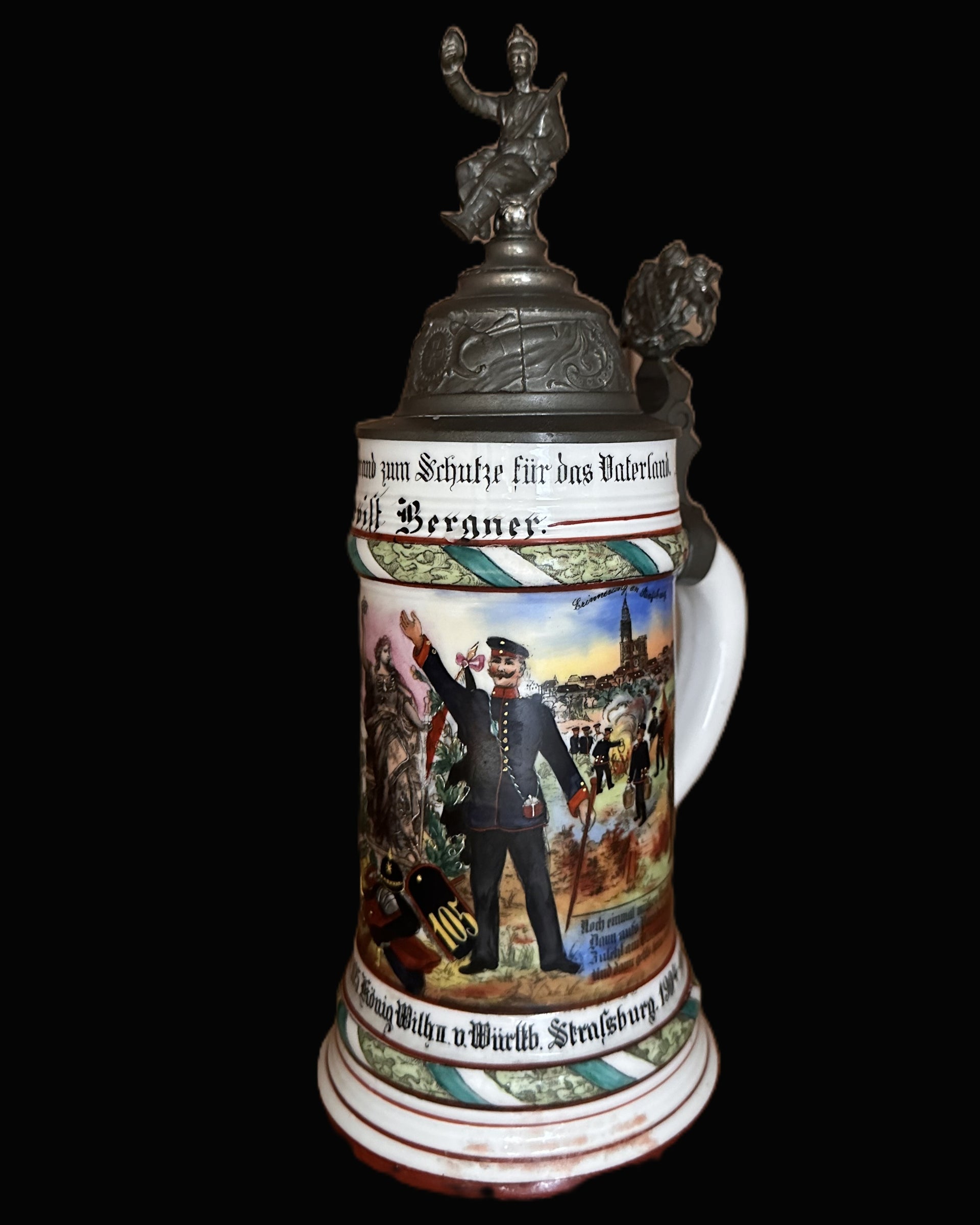 Saxon Reserve Infantry Regimental Stein – 3. Kompagnie, Königl. Sächs. 6. Infanterie-Regiment Nr. 105, Straßburg, 1904–1906