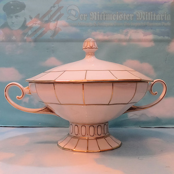 RARE GERMAN TABLEWARE DINING SET – Exquisite 22K Gold Trimmed Porcelain - Derrittmeister Militaria Group