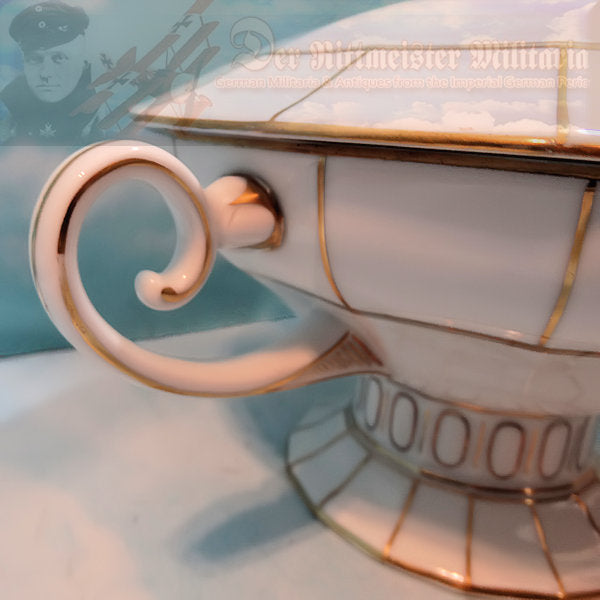 RARE GERMAN TABLEWARE DINING SET – Exquisite 22K Gold Trimmed Porcelain - Derrittmeister Militaria Group