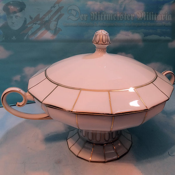 RARE GERMAN TABLEWARE DINING SET – Exquisite 22K Gold Trimmed Porcelain - Derrittmeister Militaria Group