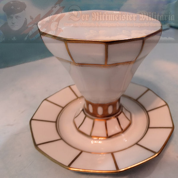 RARE GERMAN TABLEWARE DINING SET – Exquisite 22K Gold Trimmed Porcelain - Derrittmeister Militaria Group