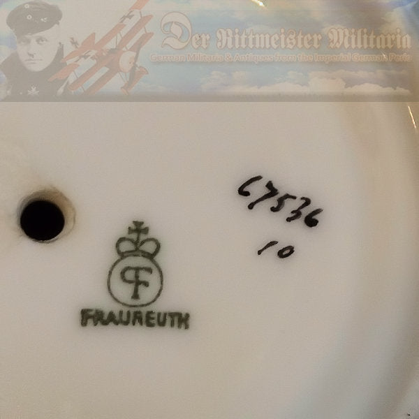 RARE GERMAN TABLEWARE DINING SET – Exquisite 22K Gold Trimmed Porcelain - Derrittmeister Militaria Group