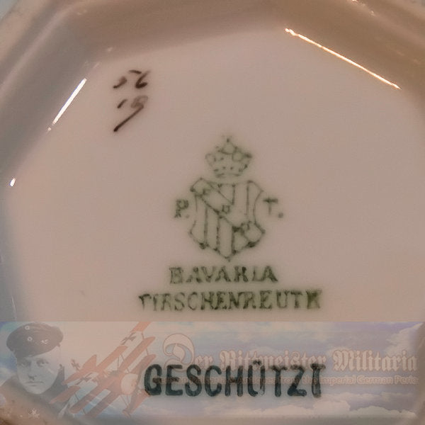 RARE GERMAN TABLEWARE DINING SET – Exquisite 22K Gold Trimmed Porcelain - Derrittmeister Militaria Group