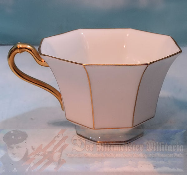 RARE GERMAN TABLEWARE DINING SET – Exquisite 22K Gold Trimmed Porcelain - Derrittmeister Militaria Group