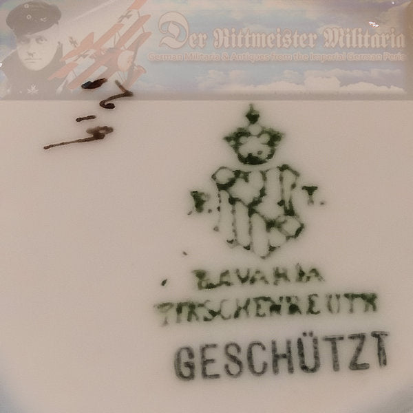RARE GERMAN TABLEWARE DINING SET – Exquisite 22K Gold Trimmed Porcelain - Derrittmeister Militaria Group
