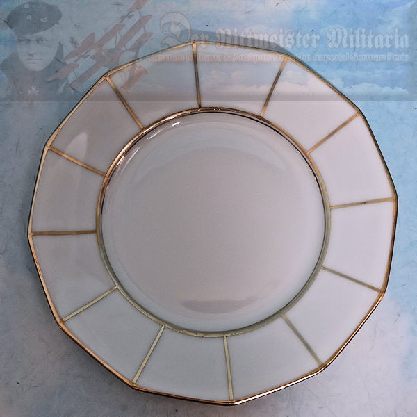 RARE GERMAN TABLEWARE DINING SET – Exquisite 22K Gold Trimmed Porcelain - Derrittmeister Militaria Group
