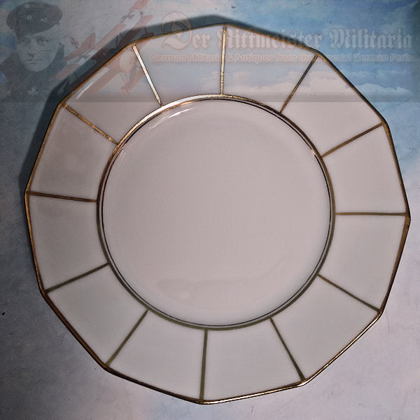 RARE GERMAN TABLEWARE DINING SET – Exquisite 22K Gold Trimmed Porcelain - Derrittmeister Militaria Group