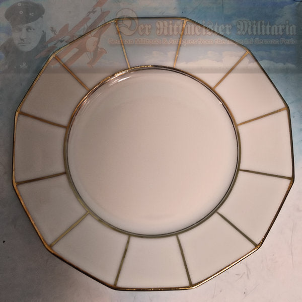 RARE GERMAN TABLEWARE DINING SET – Exquisite 22K Gold Trimmed Porcelain - Derrittmeister Militaria Group