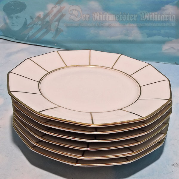 RARE GERMAN TABLEWARE DINING SET – Exquisite 22K Gold Trimmed Porcelain - Derrittmeister Militaria Group