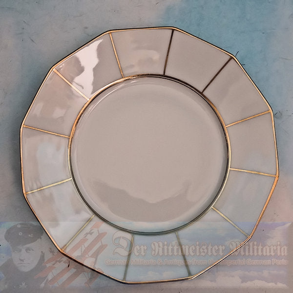 RARE GERMAN TABLEWARE DINING SET – Exquisite 22K Gold Trimmed Porcelain - Derrittmeister Militaria Group