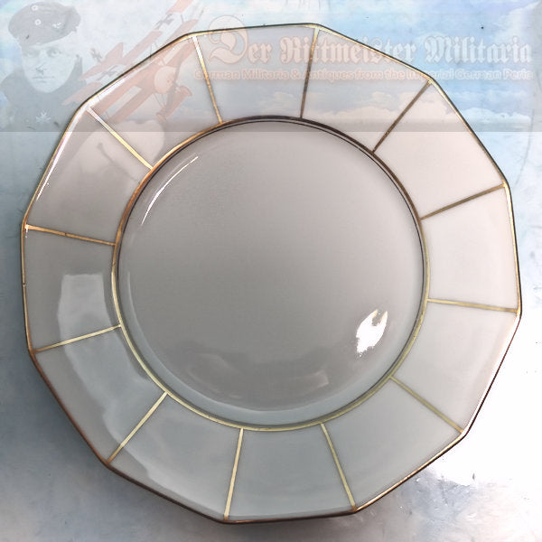 RARE GERMAN TABLEWARE DINING SET – Exquisite 22K Gold Trimmed Porcelain - Derrittmeister Militaria Group