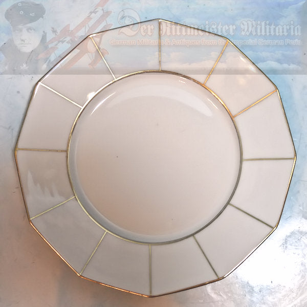 RARE GERMAN TABLEWARE DINING SET – Exquisite 22K Gold Trimmed Porcelain - Derrittmeister Militaria Group