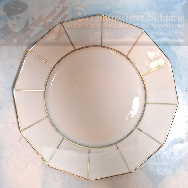RARE GERMAN TABLEWARE DINING SET – Exquisite 22K Gold Trimmed Porcelain - Derrittmeister Militaria Group