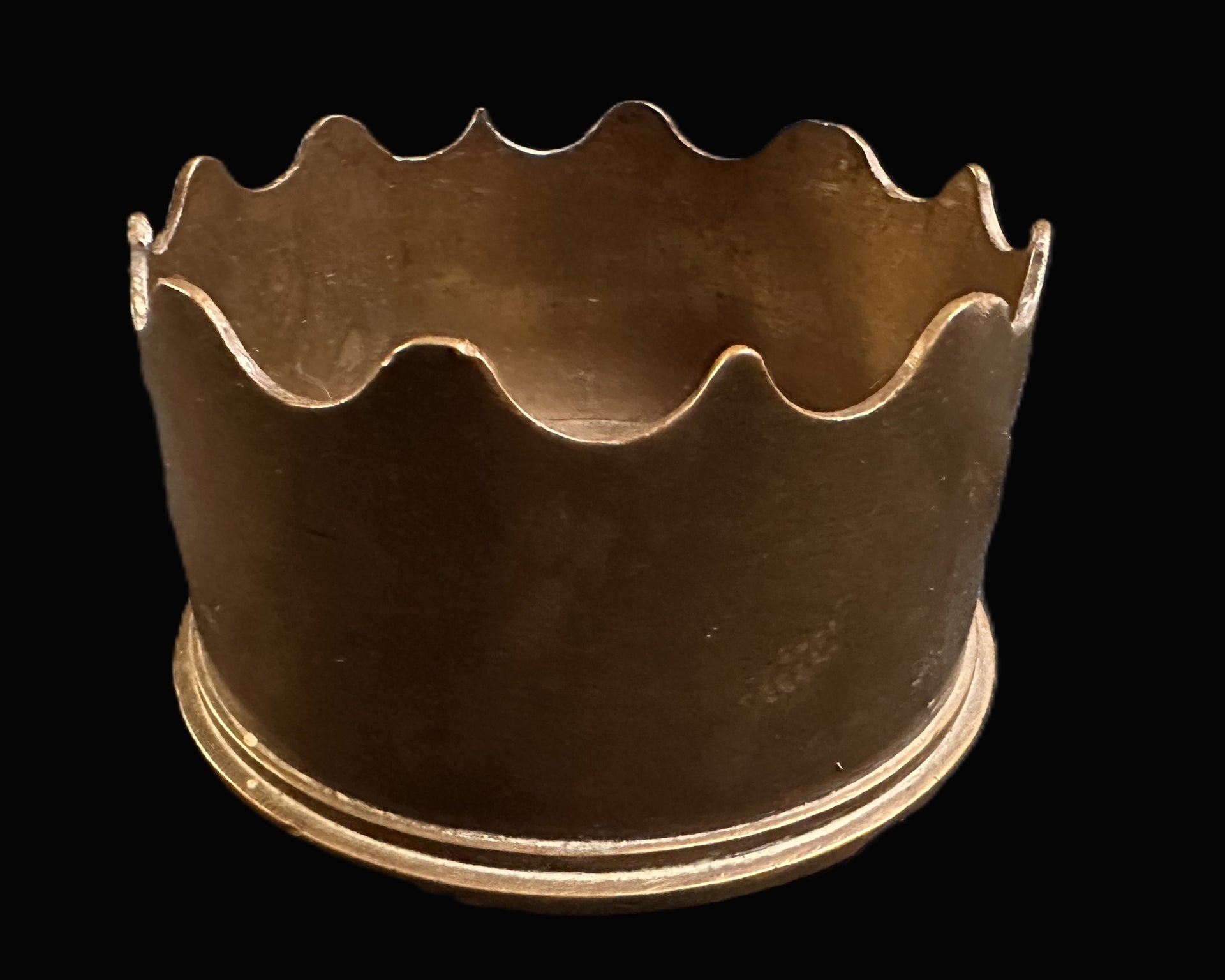 WWI British 18-Pounder Artillery Fuze Trench Art Vessel, Dated 1915