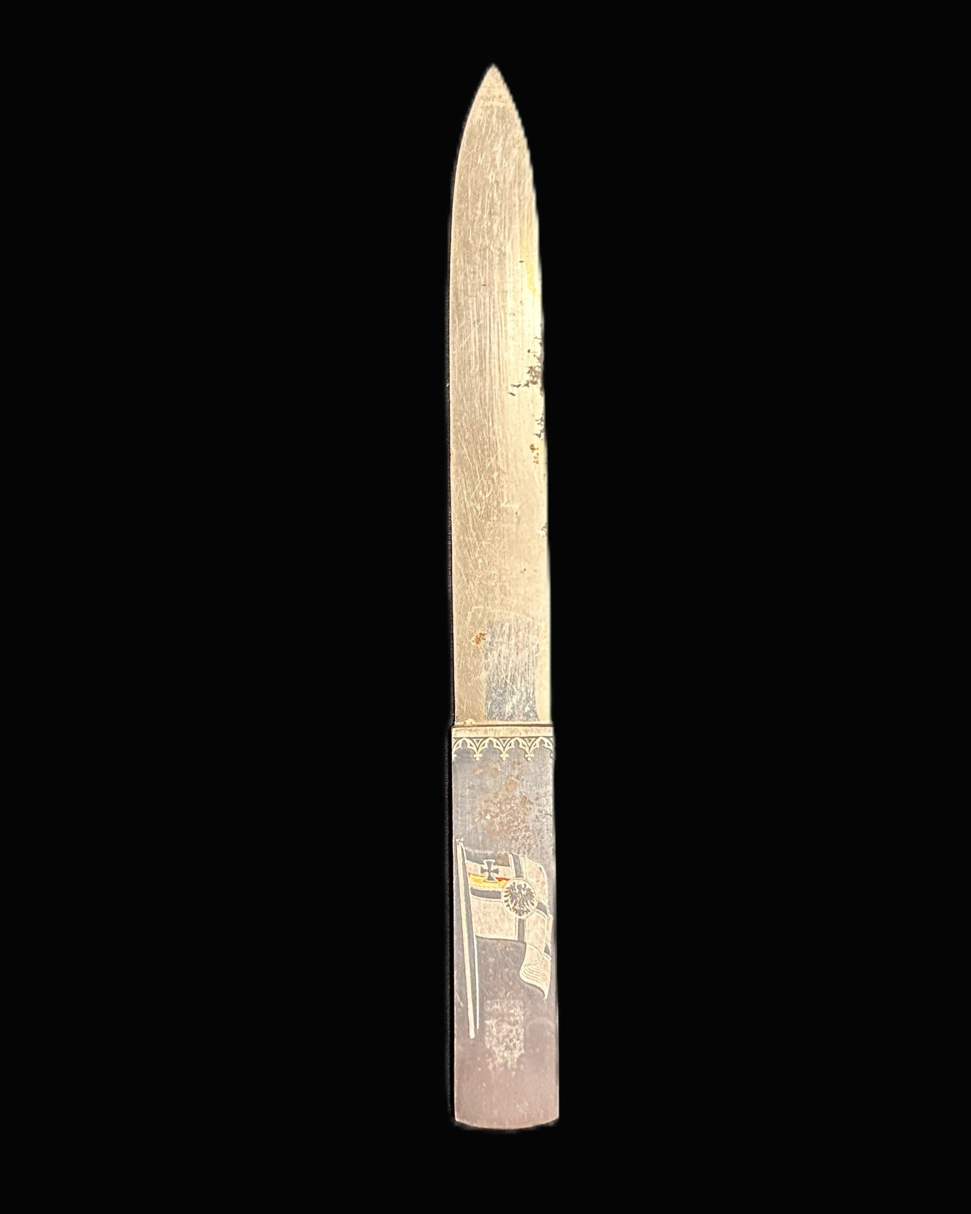 Imperial German Naval Presentation Letter Opener with War Ensign Motif