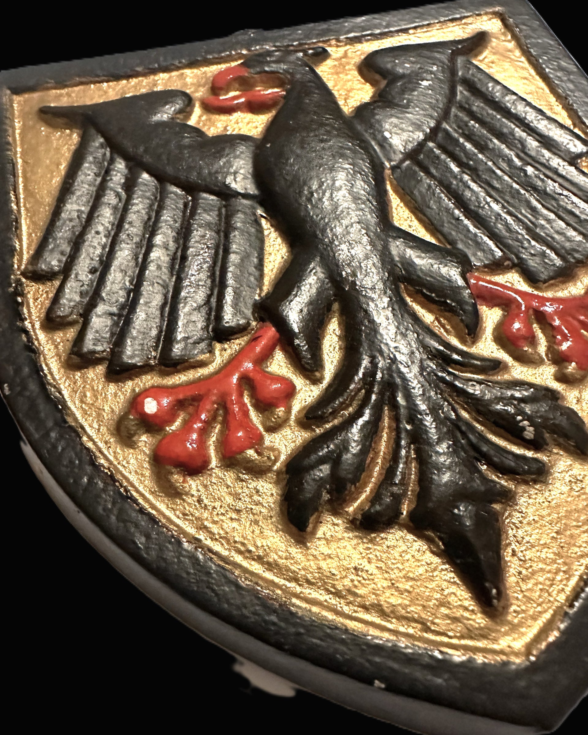 Cast-Iron German Federal Eagle Wall Plaque, Post-1945