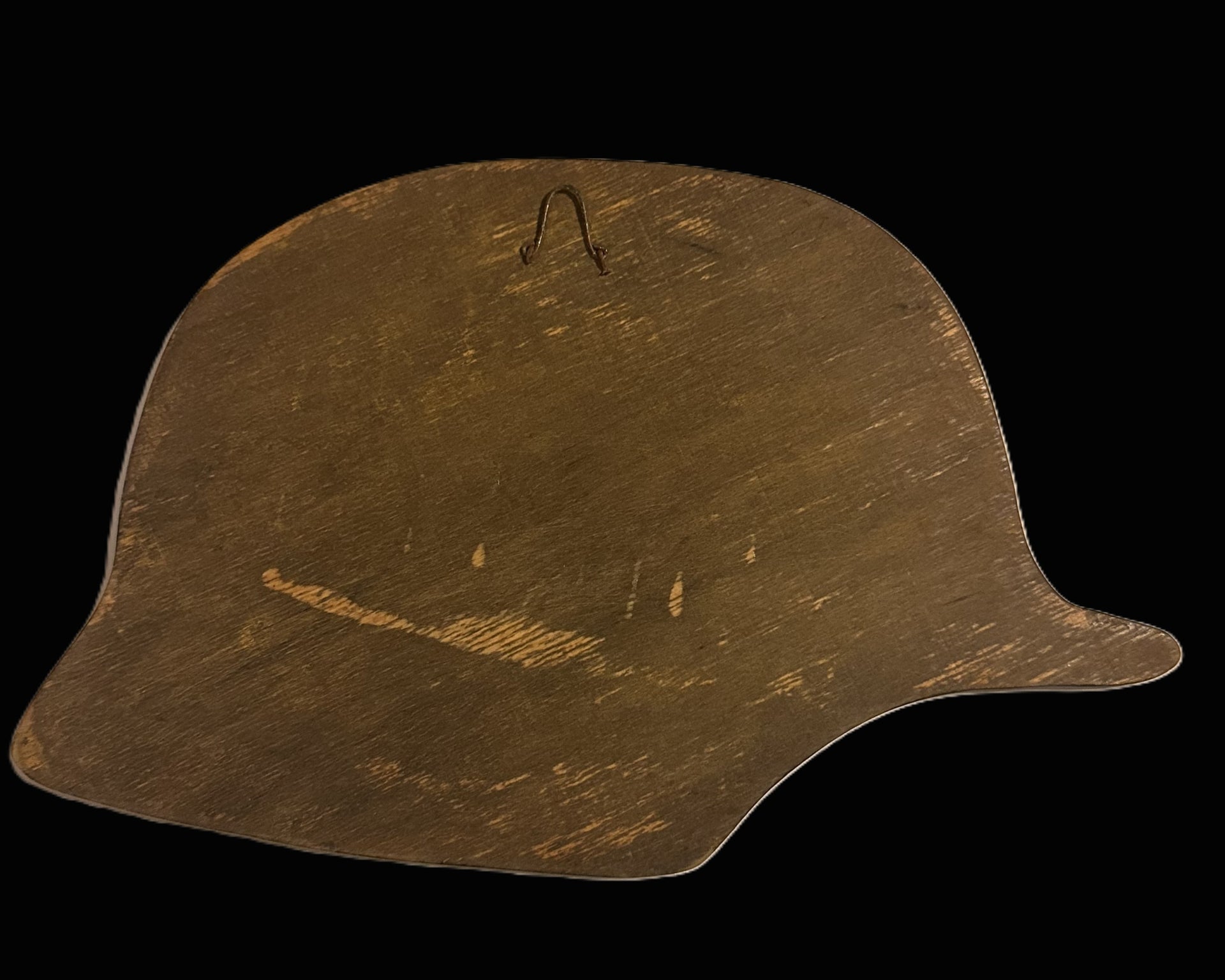 WWI Imperial German "Weltkrieg" Wooden Stahlhelm Wall Plaque (10")