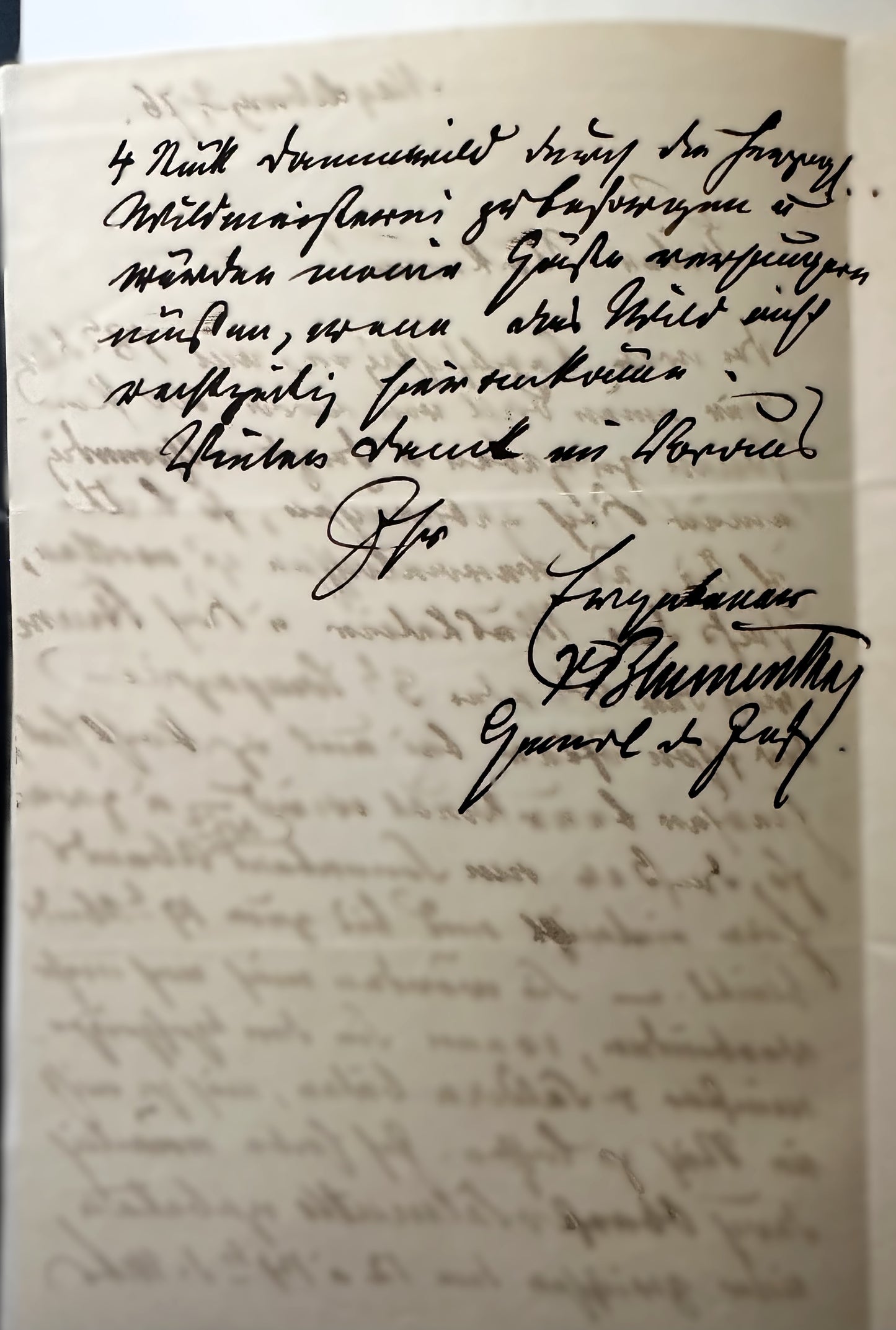 ANHALT – AUTOGRAPHED LETTER – GENERALFELDMARSCHALL LEONHARD GRAF von BLUMENTHAL