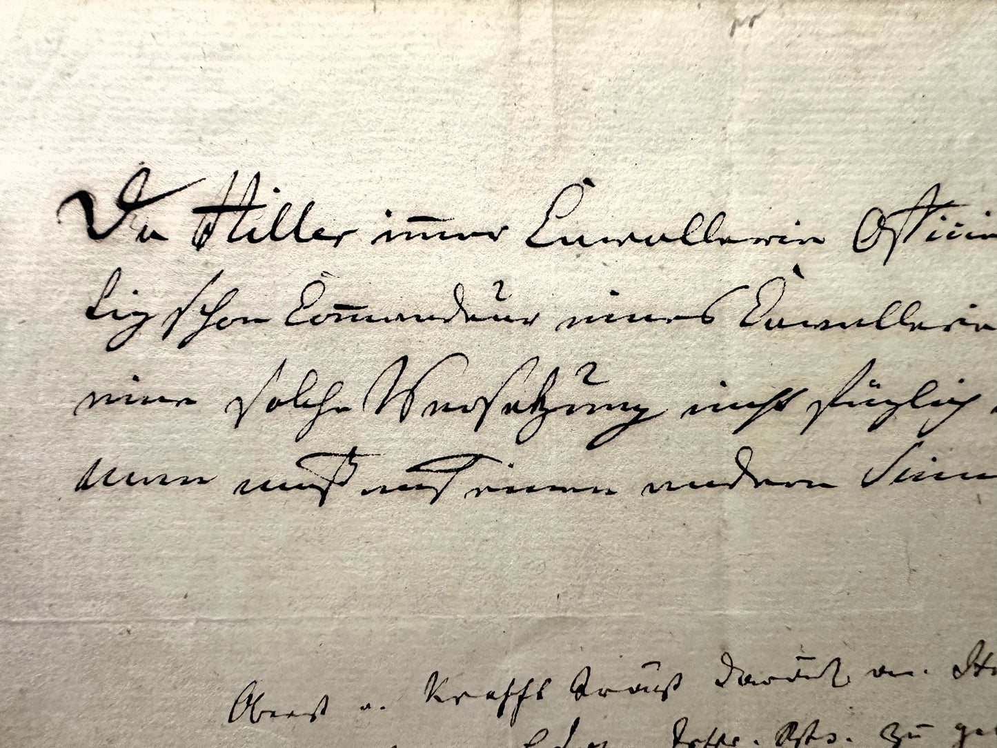 PRUSSIA – AUTOGRAPHED LETTER – GENERAL der INFANTERIE FRIEDRICH WILHELM GRAF von BÜLOW DENNEWITZ