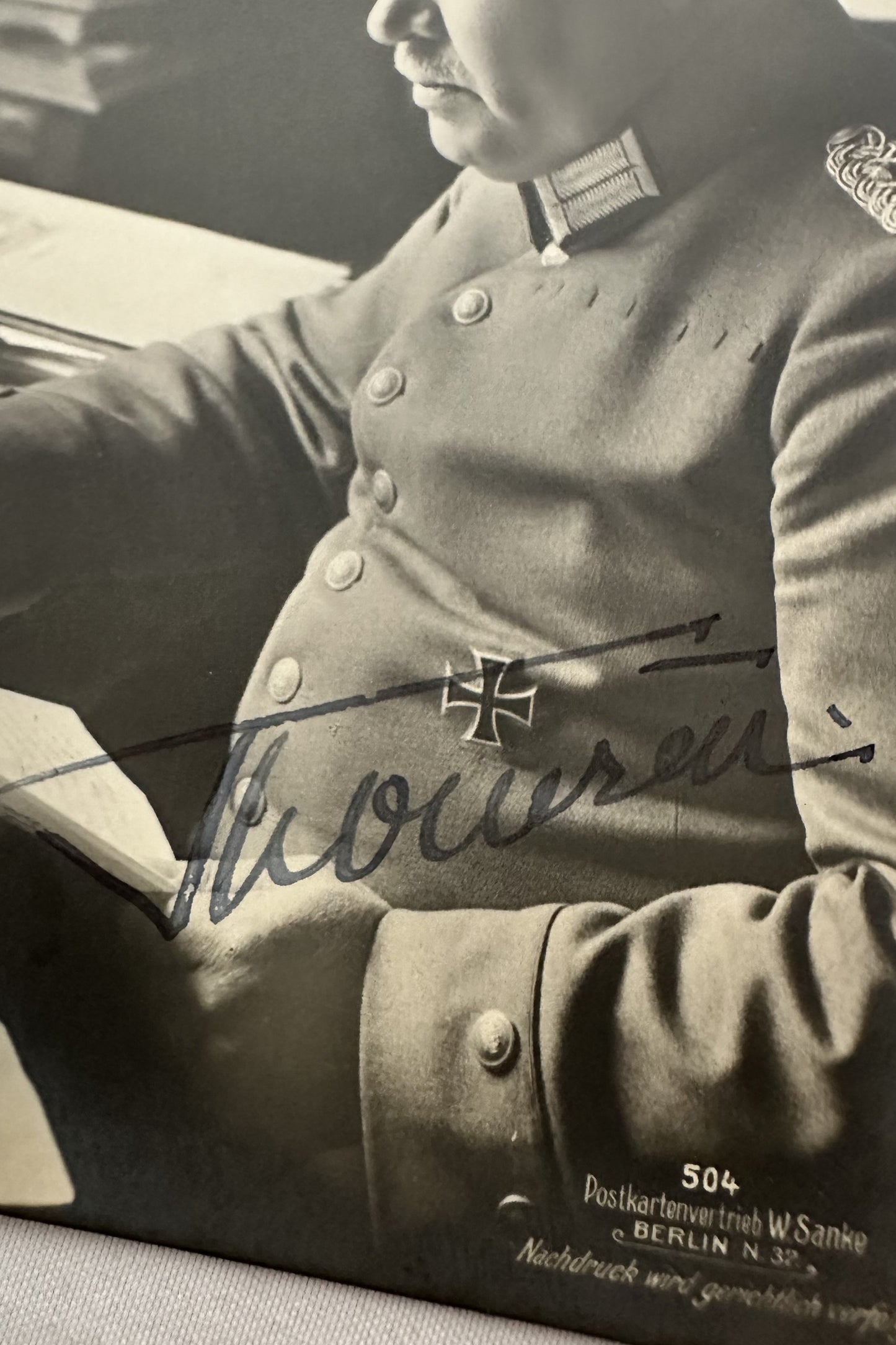 AUTOGRAPHED SANKE CARD NR 562 - OBERSTLEUTNANT HERMANN VON DER LIETH-THOMSEN