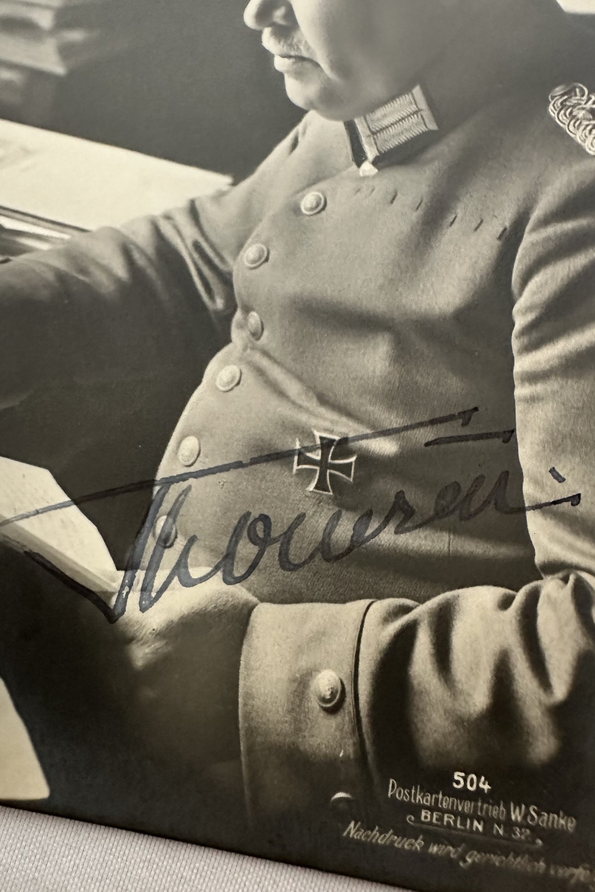 AUTOGRAPHED SANKE CARD NR 562 - OBERSTLEUTNANT HERMANN VON DER LIETH-THOMSEN