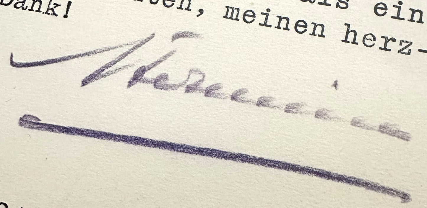 Prussia – thank you card – Kaiserin Hermine- concerning Kaiser Wilhelm II’s death – signed