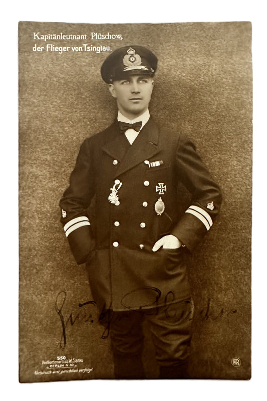 Autographed Sanke Card Nr 550 - Kapitänleutnant Günther Plüschow, Kaiserliche Marine