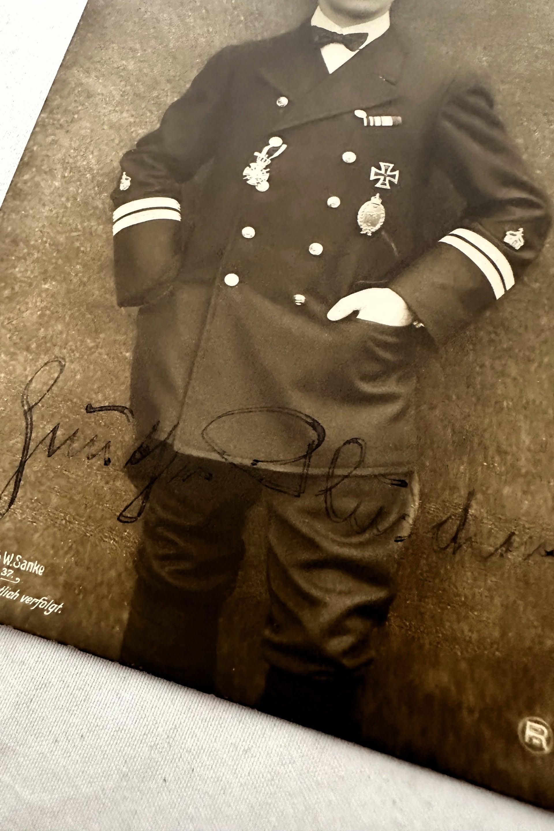 Autographed Sanke Card Nr 550 - Kapitänleutnant Günther Plüschow, Kaiserliche Marine