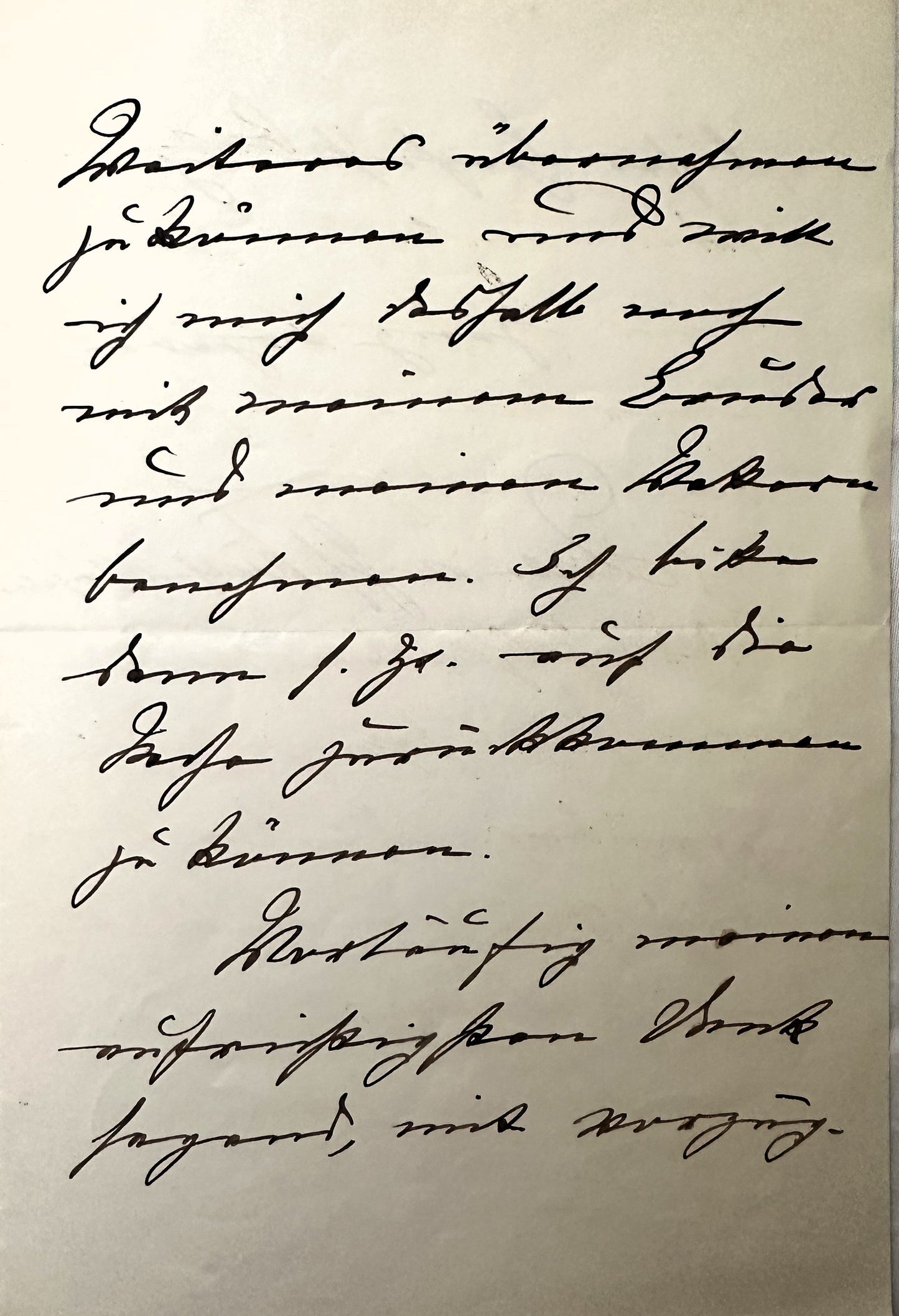 Autographed Letter from Count Dietrich von Hülsen-Haeseler