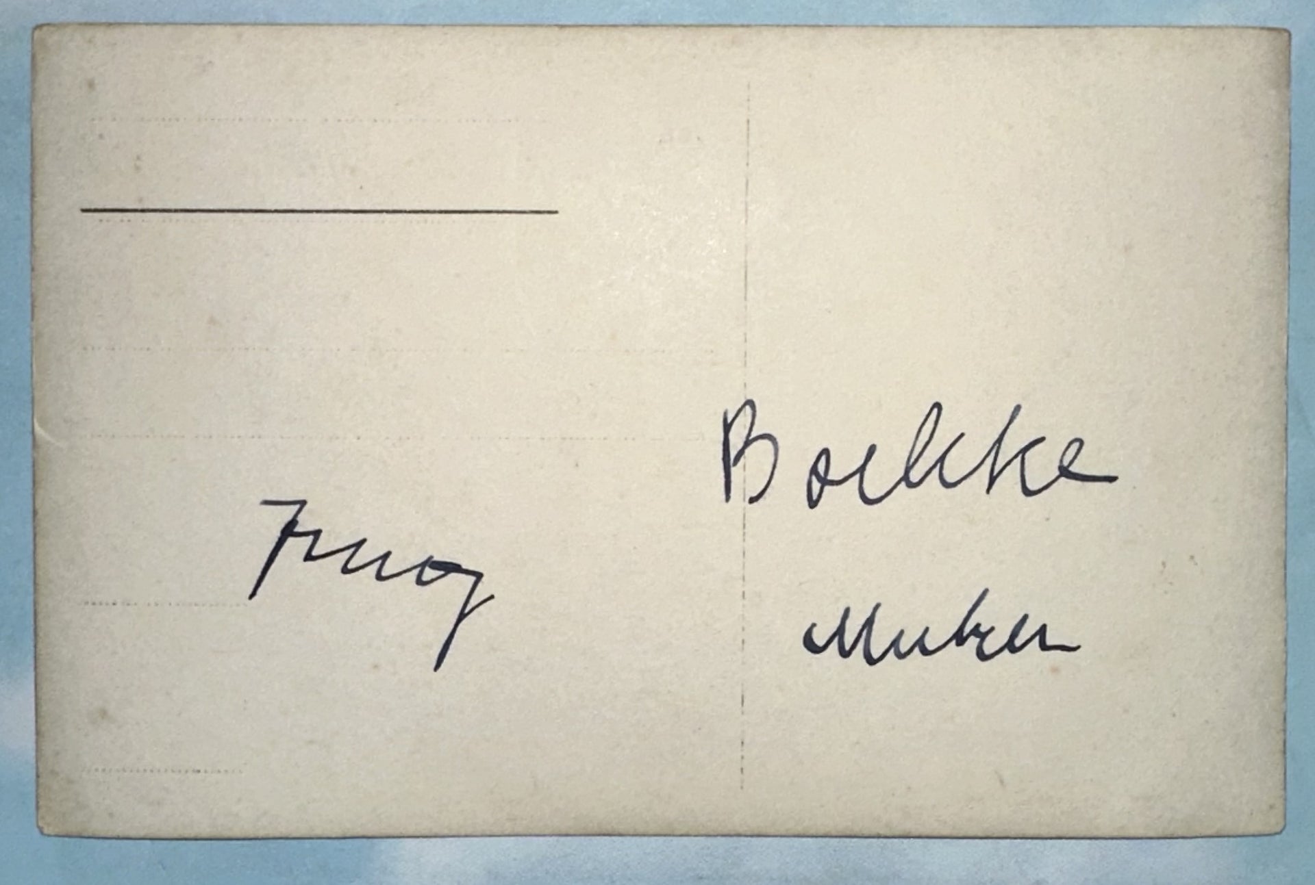 Original Photograph - Oswald Boelcke's Signature - Derrittmeister Militaria Group
