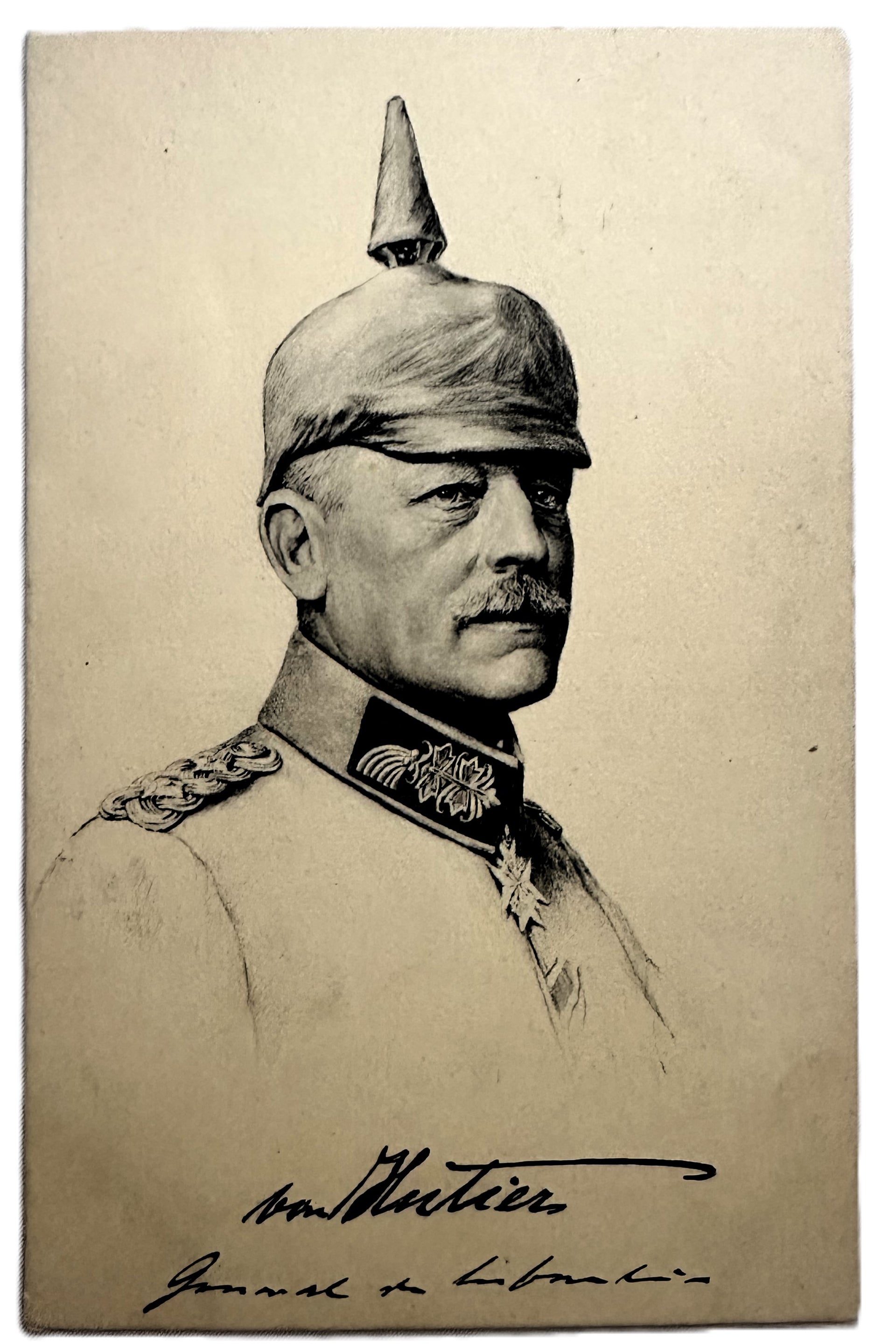 Autographed Postcard of General der Infanterie Oskar von Hutier