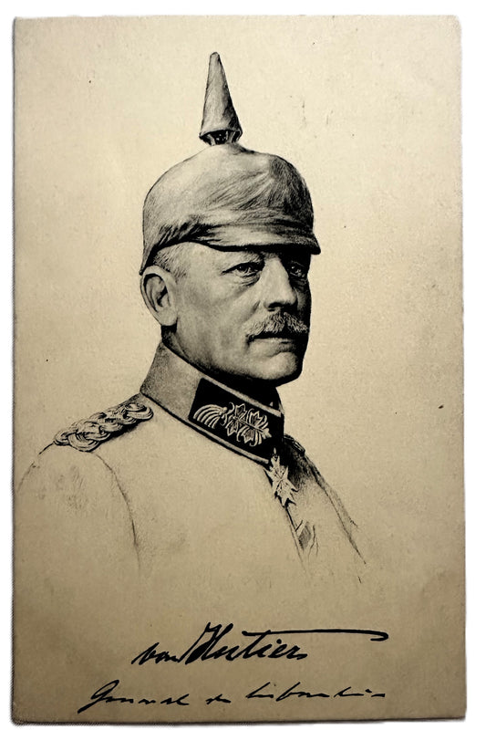 Autographed Postcard of General der Infanterie Oskar von Hutier